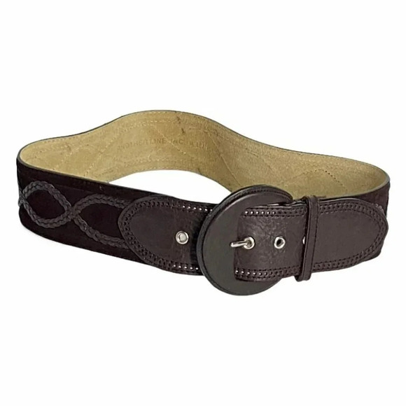 Another Line M brown leather 2.5” thick belt - Picture 2 of 9